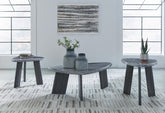 Prime Furniture - Ashley Furniture - Bluebond Table (Set of 3) - Occasional Table Set (3/CN) / Gray - T390-13